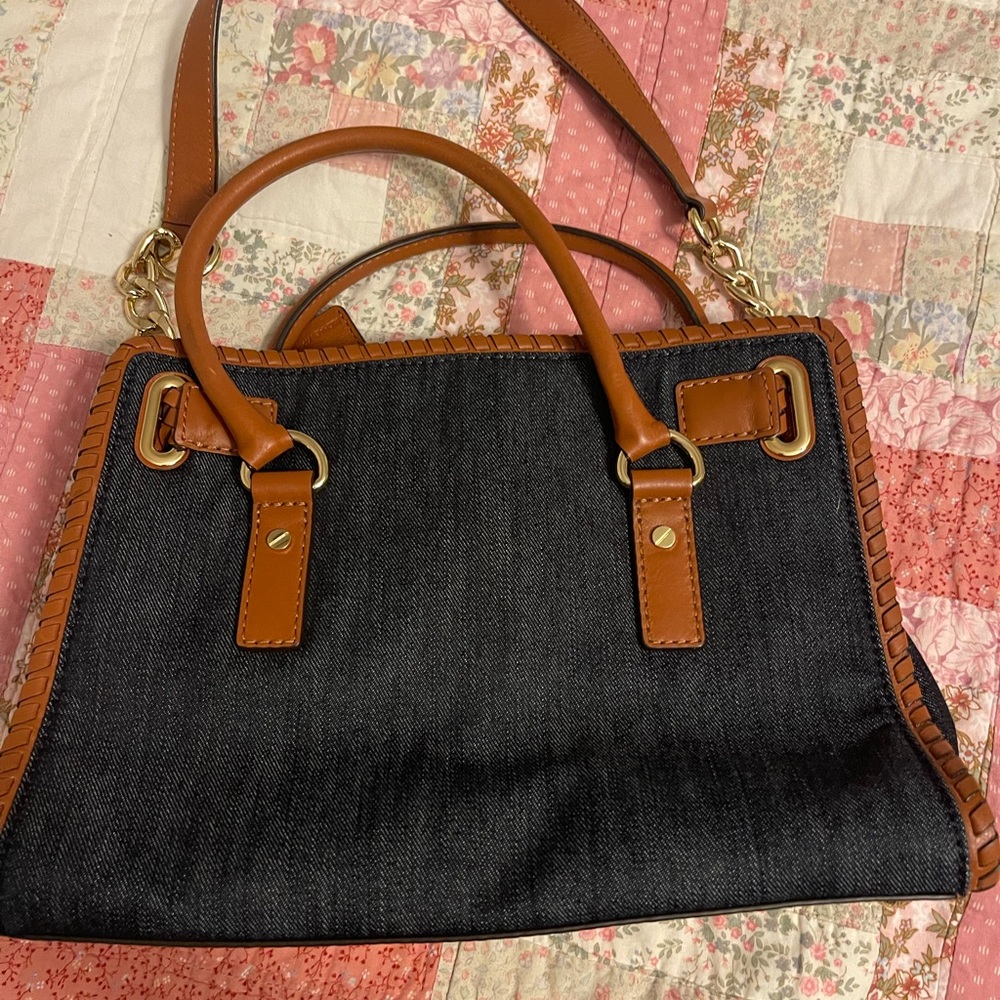 Michael Kors Black and Brown Satchel